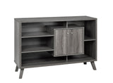 Multi-Tier Wooden Dining Buffet/Server with Storage, Grey F0W5 - product image 1