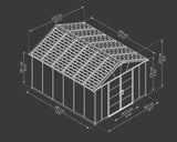 Yukon Multi-Function Polycarbonate Garage, 11x13-ft P1S0 - product image 5