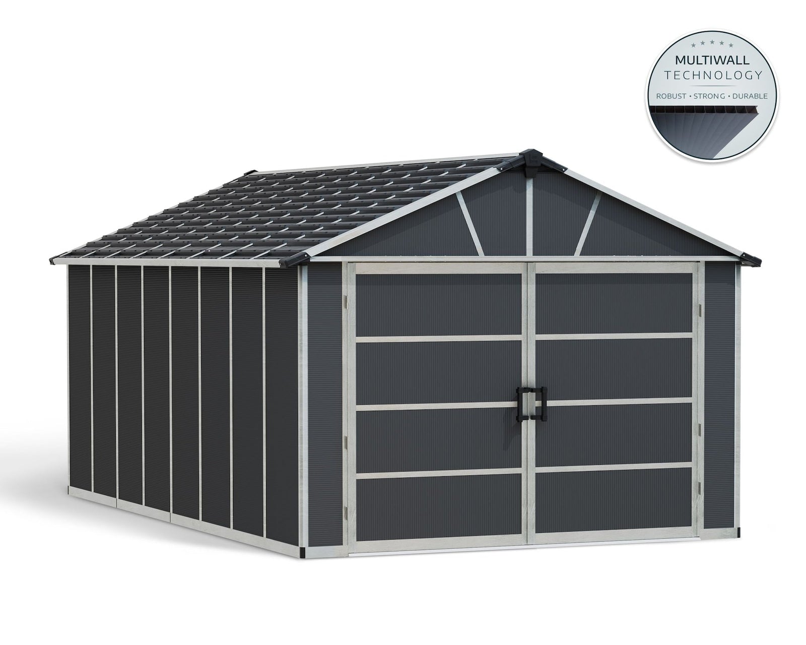Yukon Multi-Function Polycarbonate Garage, 11x17-ft E3M7 - product image 1