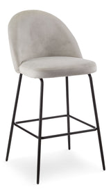 Koen Bar Elegant Counter Stool with Footrest, Grey W2R5 - product image 1