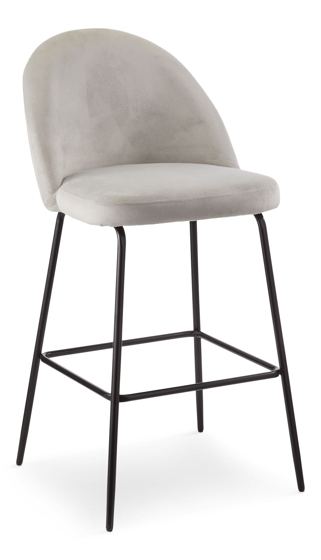 Koen Bar Elegant Counter Stool with Footrest, Grey W2R5 - product image 1