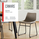 Scottie Modern Fabric Dining Chair, Dark Grey G5D0 - product image 5