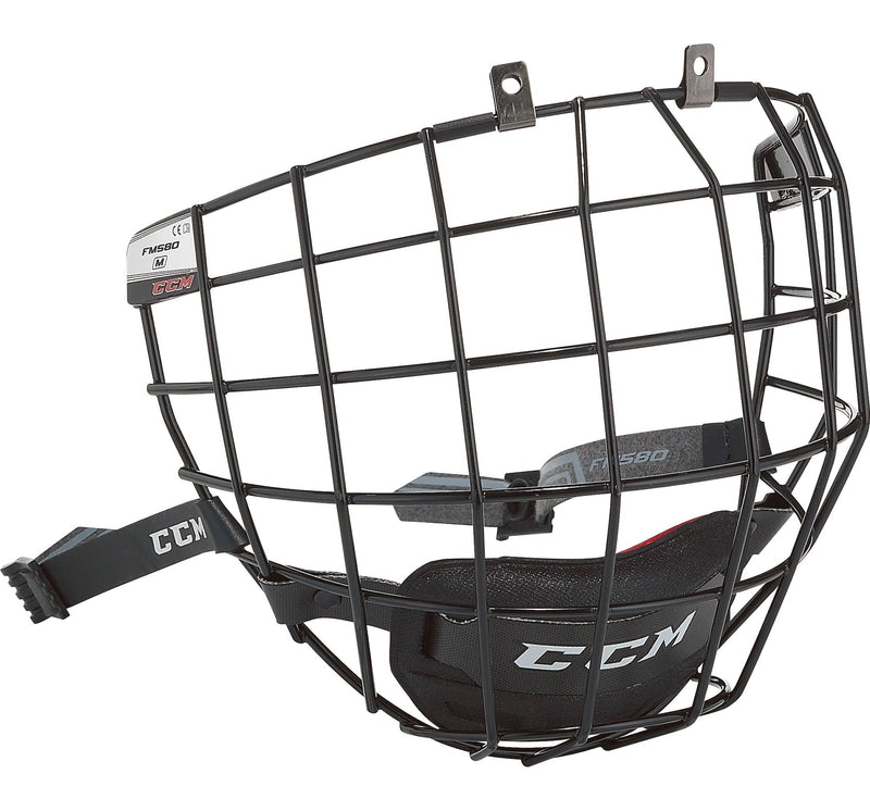 580 Senior Hockey Cage Mask, Black S4L5