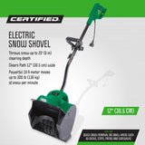 10-Amp Corded Electric Snow Shovel, 12-in V6Q3 - product image 4
