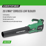 20V Cordless Battery-Powered Lawn & Garden Leaf Blower Y1F2 - product image 3