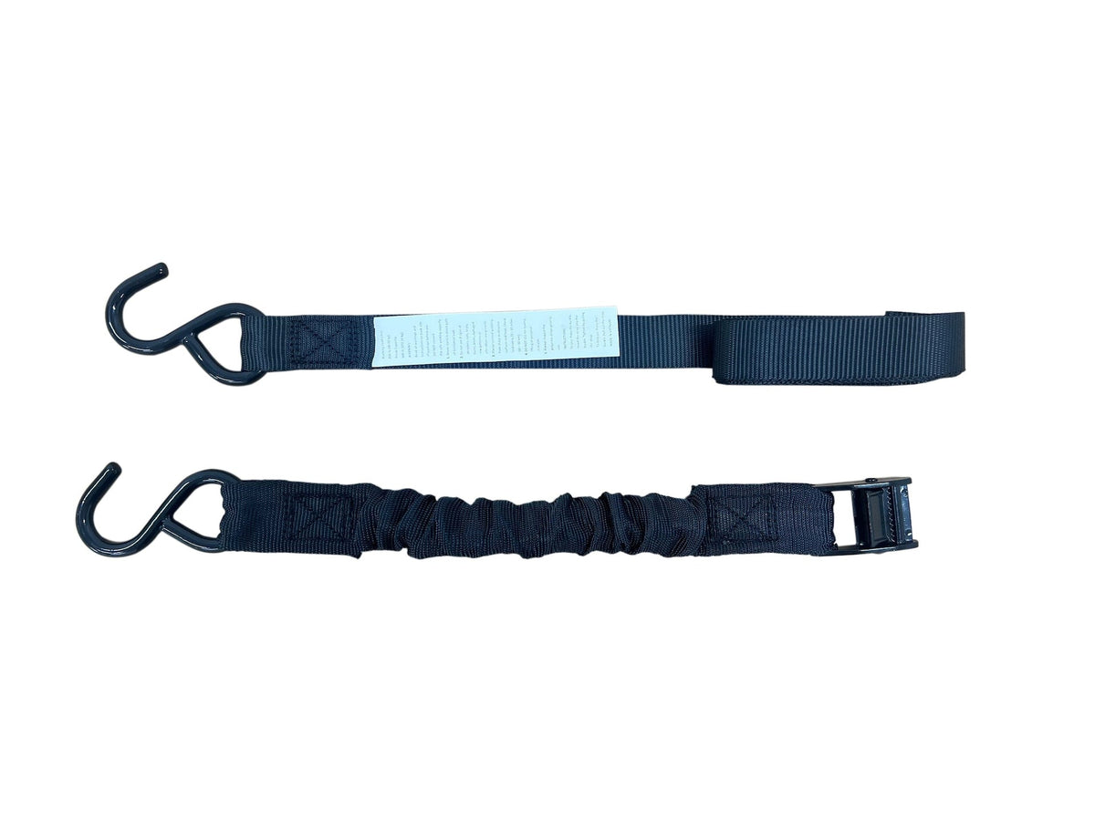 Bungee Cam-Buckle Tie-Down, 600-lb Break Strength, Black, 8-ft, 2-pk X3M4 - product image 5