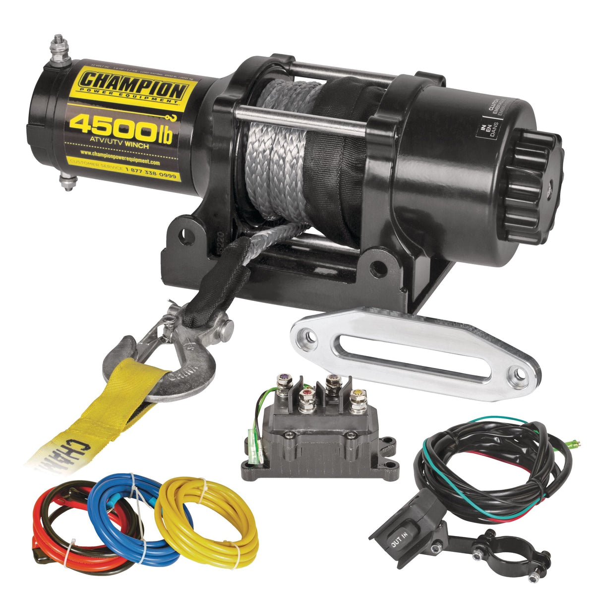 Power Equipment 14051 Synthetic Rope Winch Kit, 4,500-lb F8T7 - product image 5