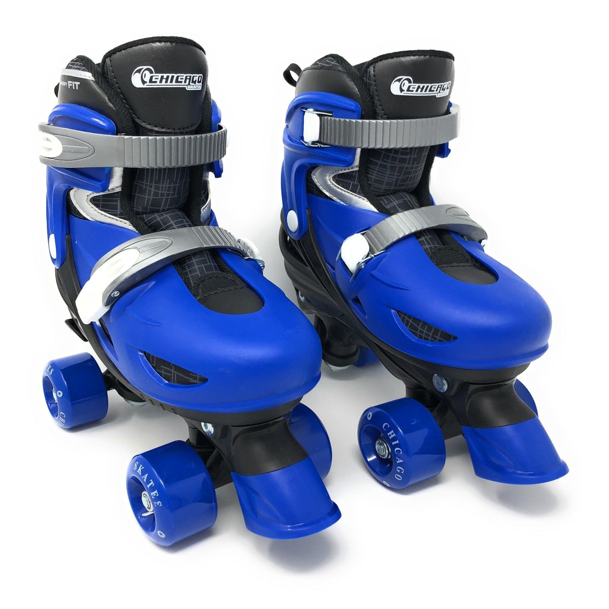 Skates Kids' Adjustable Quad Rollerblades Bundle, Blue D5V1 - product image 1