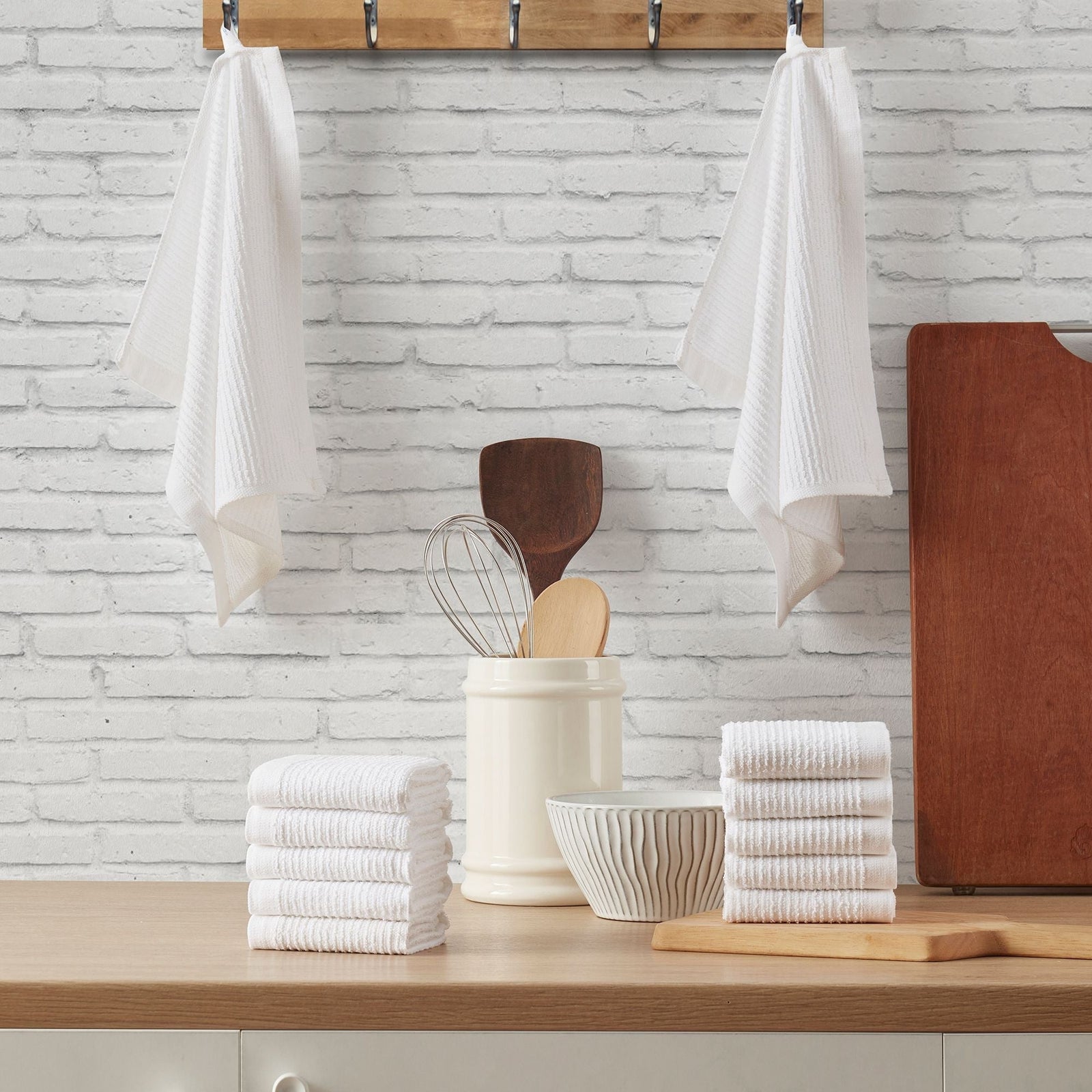 Ribbed Terry Bar Mop Dishcloth Kitchen Set, 12-in x 12-in, 6-pk T8I8 - product image 4
