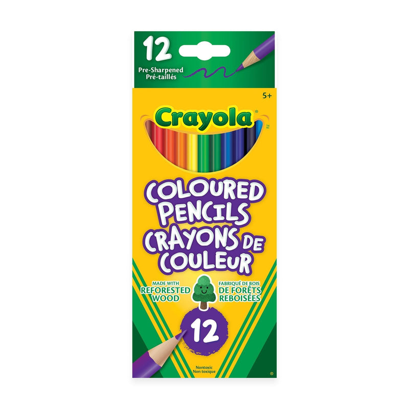 Coloured Pencils, 12 Pieces, Multicolour X6R4
