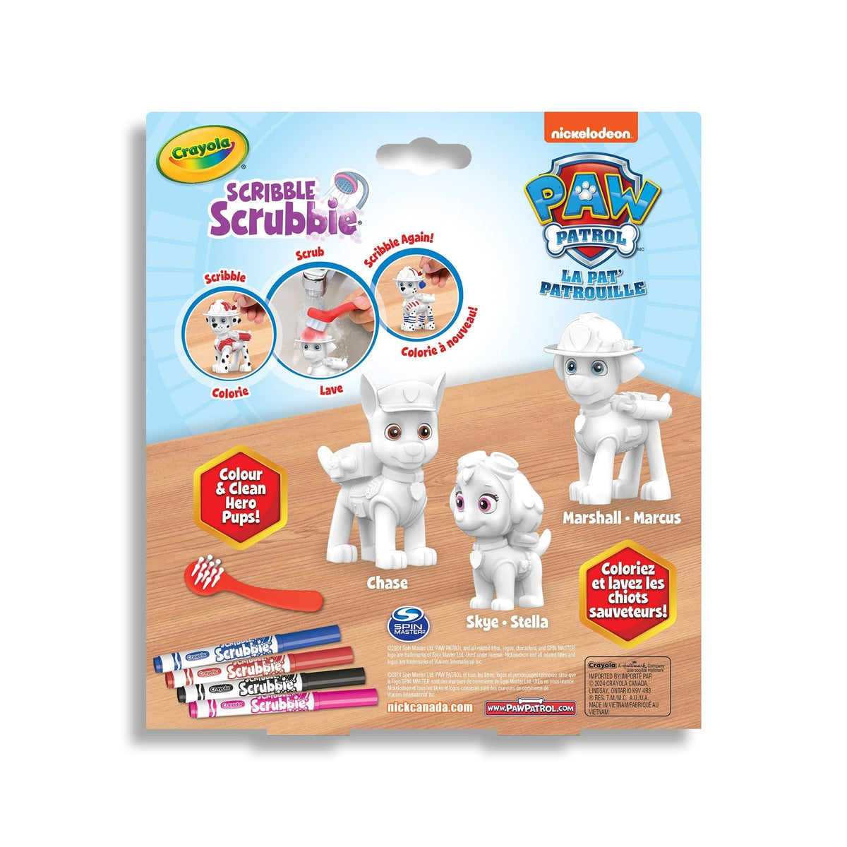 Scribble Scrubbie Pets Activity Playset with Washable Markers, 3-pk, Ages 3+ D4F0 - product image 3