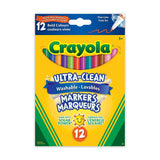 Ultra-Clean Washable Fine Tip Markers for Drawing/Colouring, Multi-Colour, 12-pk, Ages 3+ P5C2 - product image 2