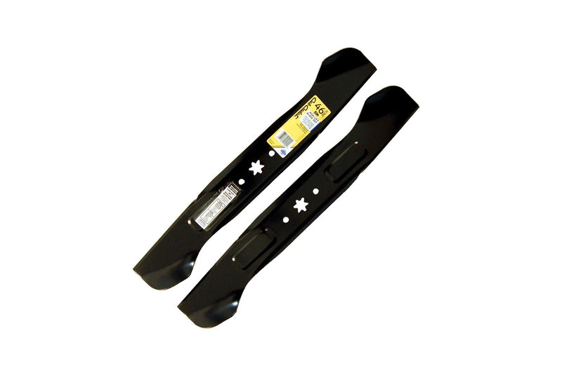 NX-15 Riding Mower 2-in-1 High-Lift Blade Set, Fits 2015 & After Models, Black, 46-in, 2-pk J1Q6