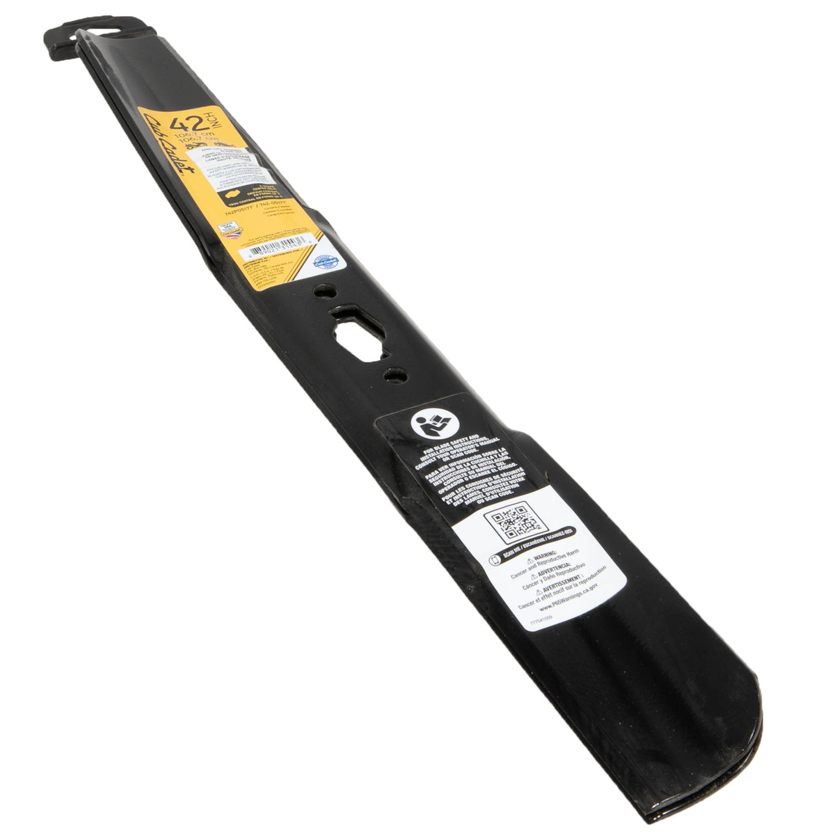 Replacement High-Lift S-Blade Set, Fits 2022 & After Models, Black, 42-in, 2-pk V1E4 - product image 5