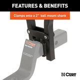18013 Clamp-On 3-Bike Hitch Mount Bike Rack, Fits Over 2-in Receiver, Black R0U2 - product image 7