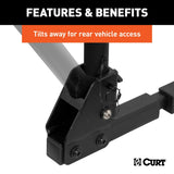 18021 Hitch Mounted Bike Rack, Fits 1-1/4" and 2" Receiver, 2 Bikes F9T4 - product image 7