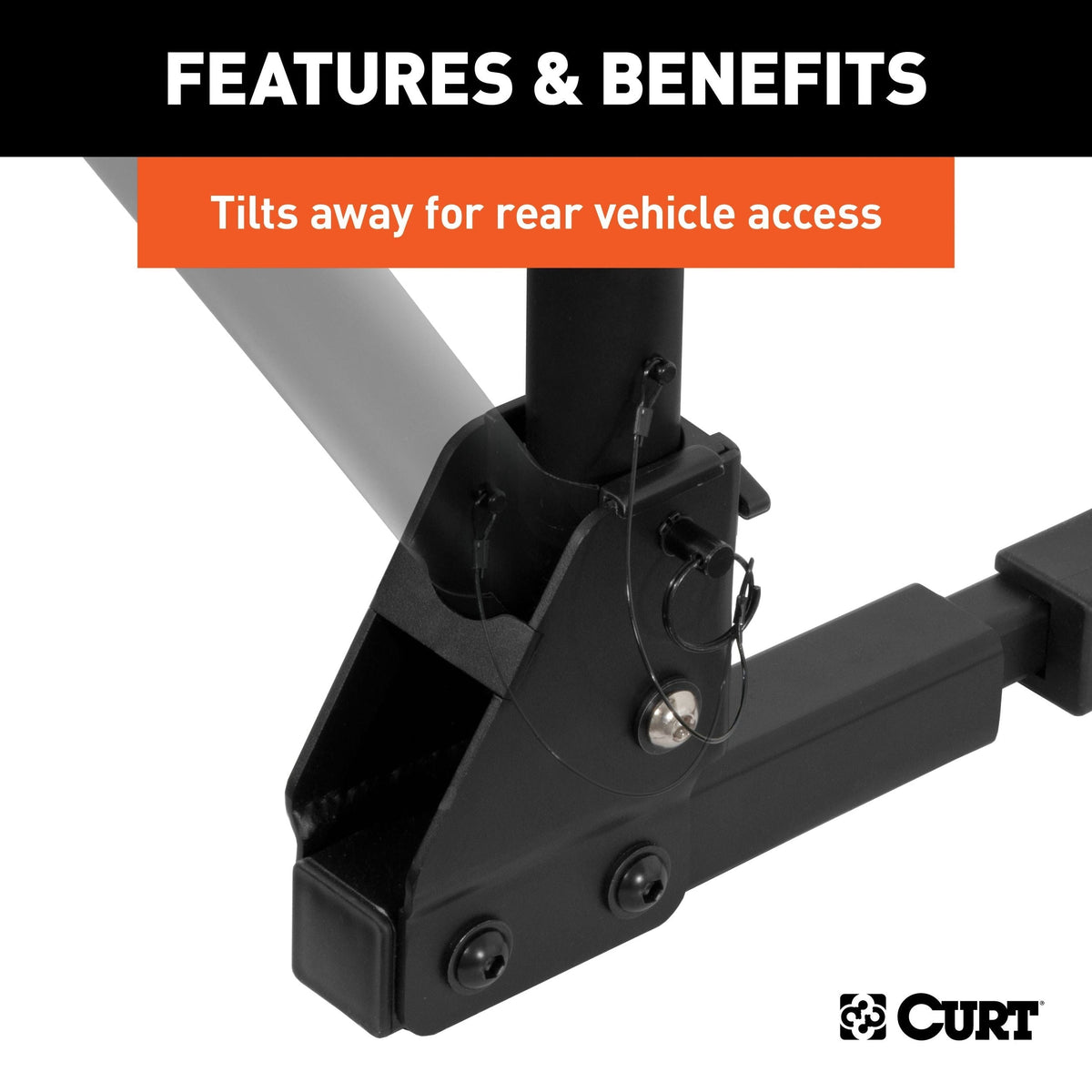 18021 Hitch Mounted Bike Rack, Fits 1-1/4" and 2" Receiver, 2 Bikes F9T4 - product image 7