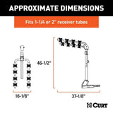 18030 2-Bike To 4-Bike Two Arm Hitch Mount Bike Rack, Fits 1-1/4, 2-in Receiver, Black O5U6 - product image 4
