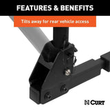 18030 2-Bike To 4-Bike Two Arm Hitch Mount Bike Rack, Fits 1-1/4, 2-in Receiver, Black O5U6 - product image 8