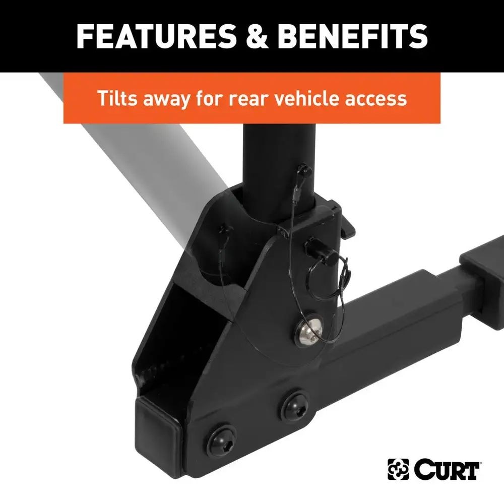 18030 2-Bike To 4-Bike Two Arm Hitch Mount Bike Rack, Fits 1-1/4, 2-in Receiver, Black O5U6 - product image 8