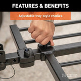 18085 2-Bike Tray-Style Hitch Mount Bike Rack, Fits 1-1/4, 2-in Receiver, Black F4Y7 - product image 6