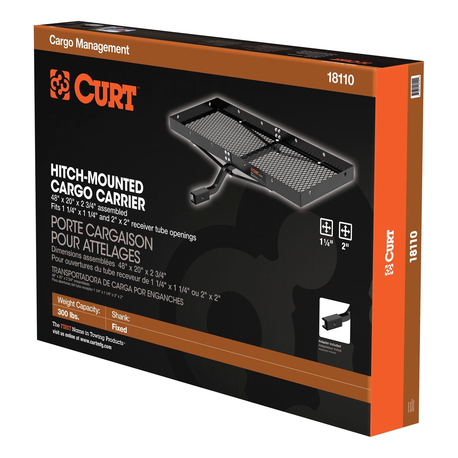 18110 Steel Tray-Style Cargo Carrier, 48 x 20-in, 300-lb Z4W0 - product image 2