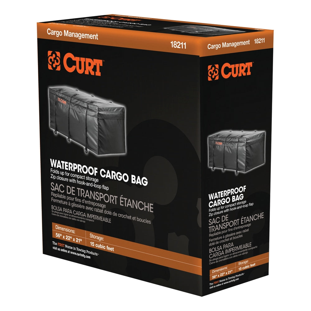 18211 Weather-Resistant Vinyl Roof Top Cargo Bag, Black, 56 x 22 x 21-in L9G7 - product image 2