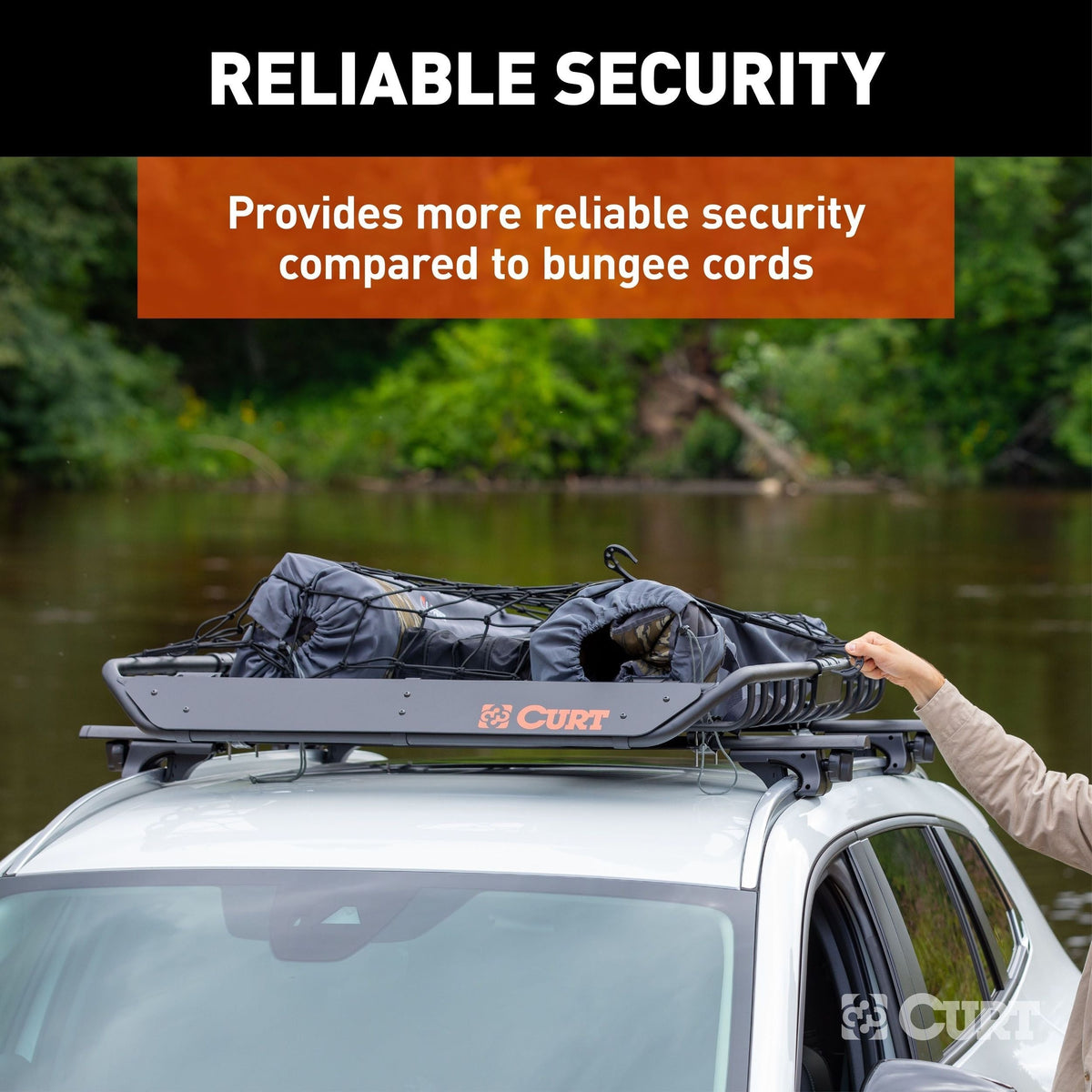 18218 Elastic Cargo Net with Hooks for Roof Basket, 44 x 36-in N4F7 - product image 7