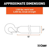 29450 15-ft Winch Strap with Snap Hook (1,100-lb) O3U6 - product image 5