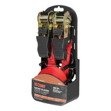 83001 10-ft Red Cargo Straps with S-Hooks (500-lb, 2-pk) S7F7 - product image 2
