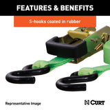 83002 16-ft Red Cargo Straps with S-Hooks (500-lb, 4-pk) L5P1 - product image 4
