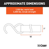 83028 16-ft Lime Green Cargo Straps with S-Hooks (1,100-lb, 2-pk) S6U2 - product image 4