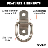 83732 1 x 1-1/4-in Surface-Mounted Tie-Down D-Ring (1,200 lbs) L6L3 - product image 3