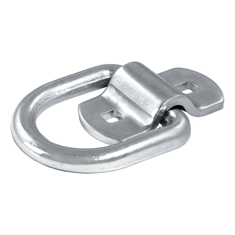 83742 3-in x 3-in Surface-Mounted Tie-Down D-Ring (3600-lb, Clear Zinc) Y7A5