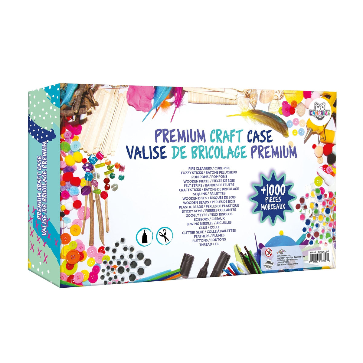Premium Craft Case, A Craft Lover's Dream Starter Set with 1000+ Pieces I9Y5 - product image 2