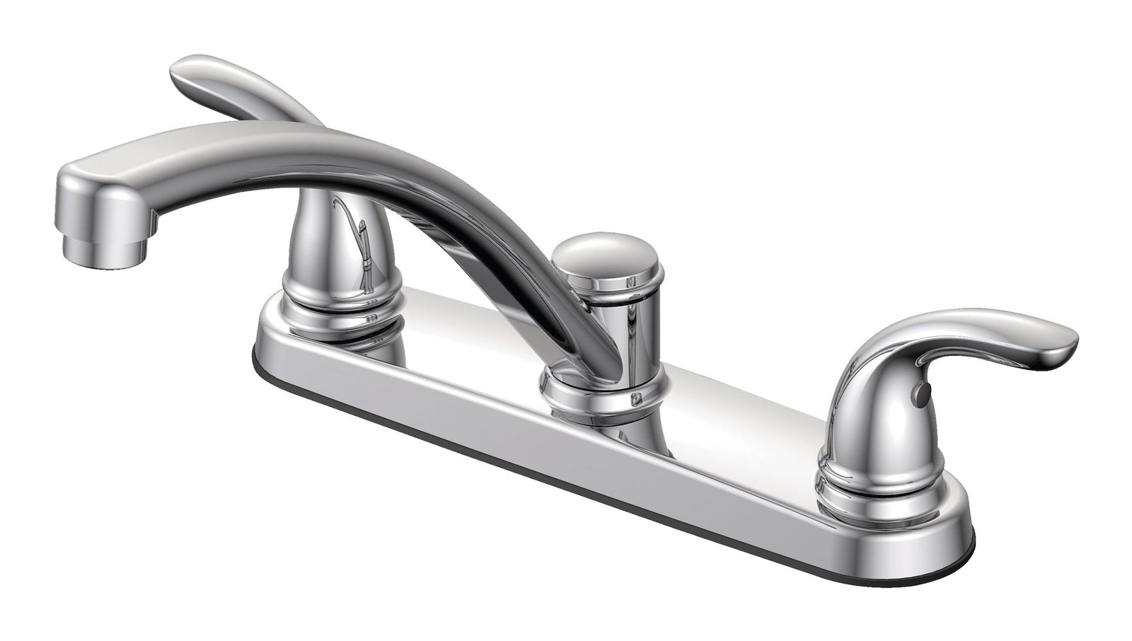 Renovate Double Handle Kitchen Faucet, Chrome Q6T7 - product image 1