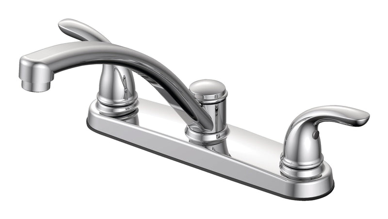 Renovate Double Handle Kitchen Faucet, Chrome Q6T7