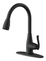 Terrazo 1-Handle Pull Down Kitchen Faucet, Matte Black M1P2 - product image 1