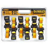 DXBC15006X 1,500-lb Ratchet Tie-Down, with Storage Bag, 1-in x 10-ft, 6-pk, Yellow G0R0 - product image 3