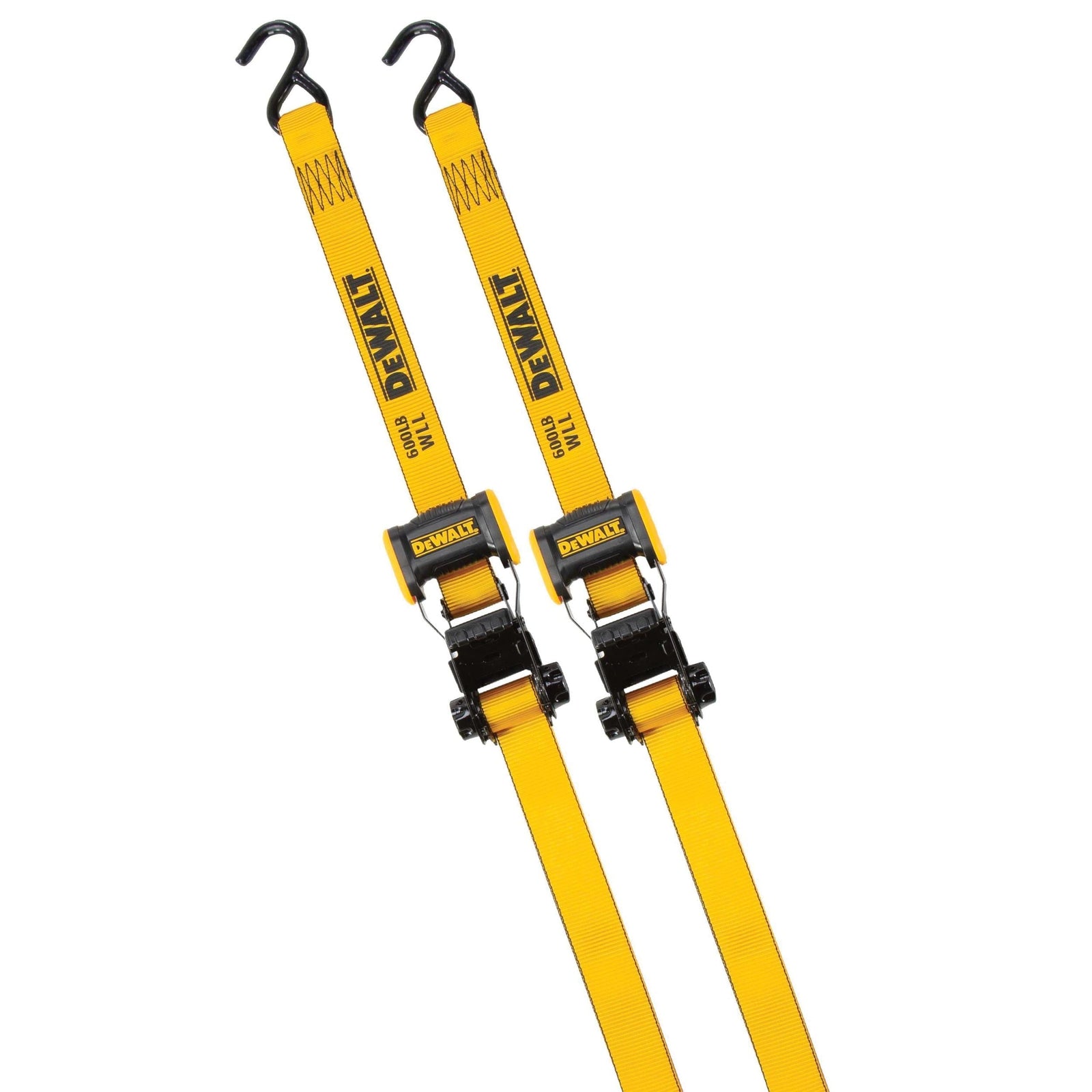 DXBC18002 1,800-lb Ratchet Tie-Down Straps, 1.25-in x 12-ft, 2-pk M2E8 - product image 1