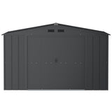 Metal Outdoor Storage Shed with Steel Frame, Dark Grey, 10-1/2-ft x 8-ft D0S3 - product image 3