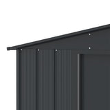 Metal Outdoor Storage Shed with Steel Frame, Dark Grey, 10-1/2-ft x 8-ft D0S3 - product image 6