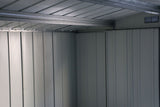 Metal Outdoor Storage Shed with Steel Frame, Dark Grey, 10-1/2-ft x 8-ft D0S3 - product image 8