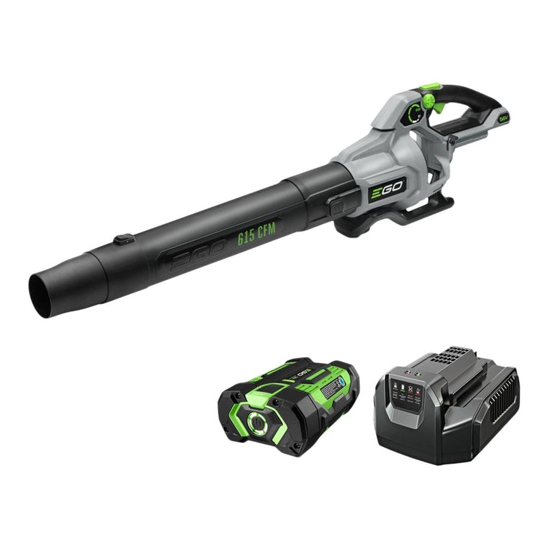 56V Brushless Cordless 615 CFM Leaf Blower, Includes (1) 2.5Ah Battery and (1) 210W Standard Charger, LB6151 S6J4