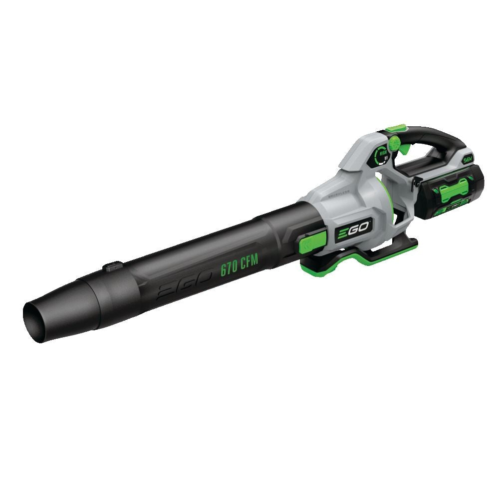 56V Brushless Cordless 670 CFM Leaf Blower, Includes (1) 4.0Ah Battery and (1) 320W Charger, LB6703 W2B6 - product image 4