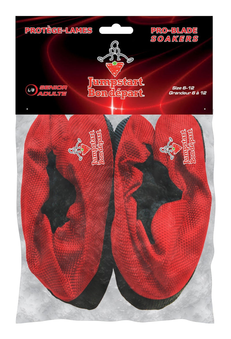 Hockey Pro-Blade Soakers Skate Guards, Jumpstart Red, Assorted Sizes N2N3
