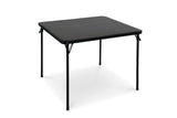 34-in x 34-in Portable Vinyl Top Metal Folding Card Game/Activity Table, Black D0C3 - product image 1