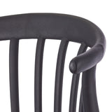 Elevated Plastic Bar Stool with Footrest, Black R5J2 - product image 4