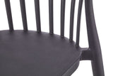 Elevated Plastic Bar Stool with Footrest, Black R5J2 - product image 5
