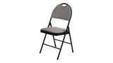 Fabric Folding/Compact Chair, Beige Fabric & Black Frame V0F2 - product image 1